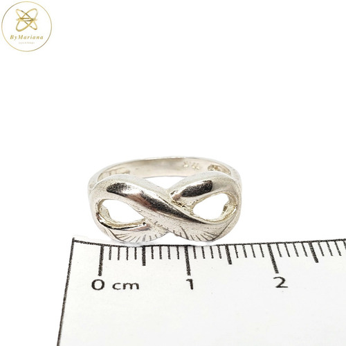 Imagen 6 de 8 de Anillo Plata 925 Infinito
