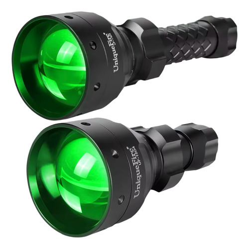 Lanterna Uniquefire Xpe Caça Luz Verde Aluminio 2000 Lumens