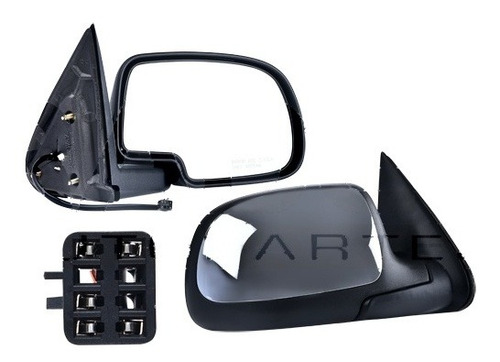 Imagen 1 de 1 de Espejo Chevrolet Silverado/1500/2500/3500 1999 A 2004 Electrico C/desempañante Cromado V/ht/wt/ls/lt