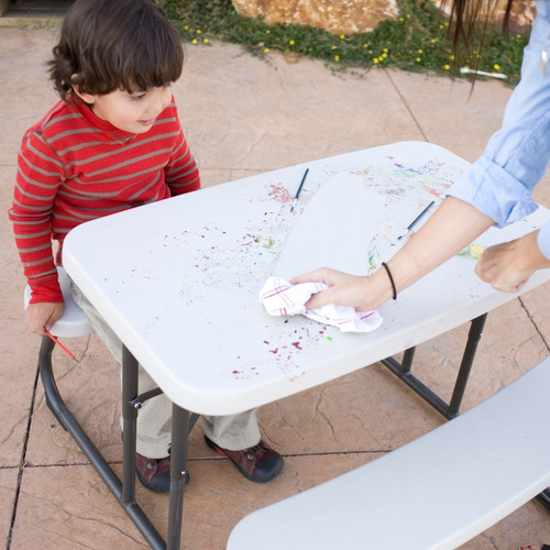 Mesa de piquenique infantil Lifetime cor de amêndoa