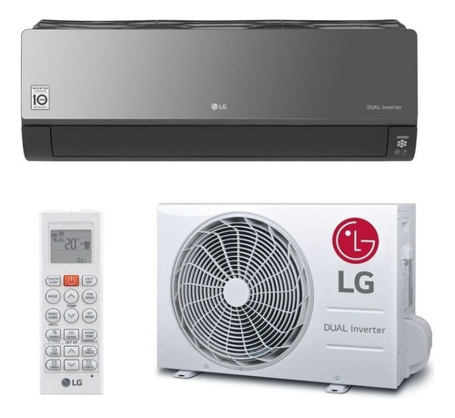 Aire Acondicionado LG Artcool Inverter 4500 Frigorías  Negro