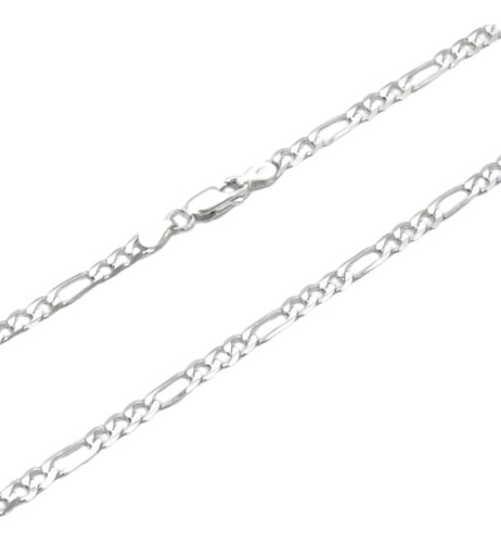 Imagen 4 de 8 de Cadena Grumet Plata 925 4 Mm. 45 / 50 Cm. Garantía Escrita