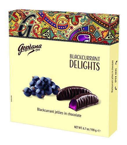 Chocolate Goplana (cassis) Deligths 190g - Polônia