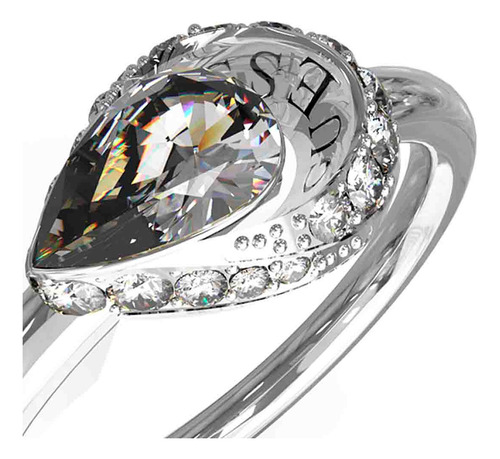 Anillo Lollipop Guess Mujer Plateado