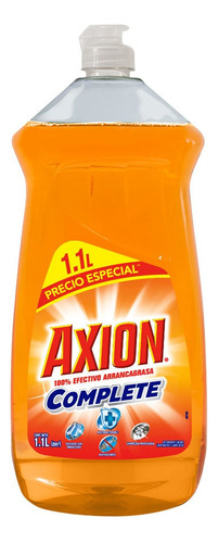 Lavatrastes Axion Antibacterial Complete líquido en botella 1.1 L