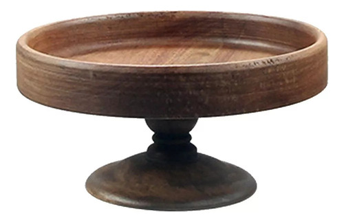 Soporte For Tartas De Madera Con Pedestal