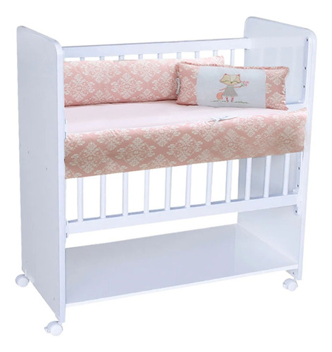 Mini Berço Bed Side New Baby Colchão Grátis Grade Móvel