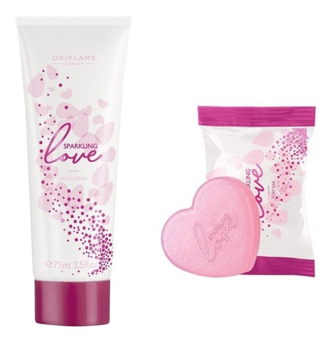 Set Sparkling Love Jabón Y Crema Oriflame Para Manos Ed Esp