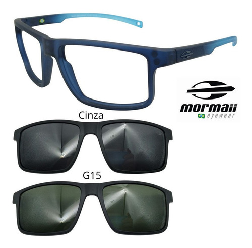 Oculos Mormaii 6127 Swap 5 Com 2 Clipons - Escolha As Cores