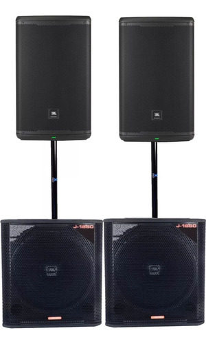 Sistema Audio Pa Activo Jbl 2x Eon 715 2x J1860a Subwoofer 