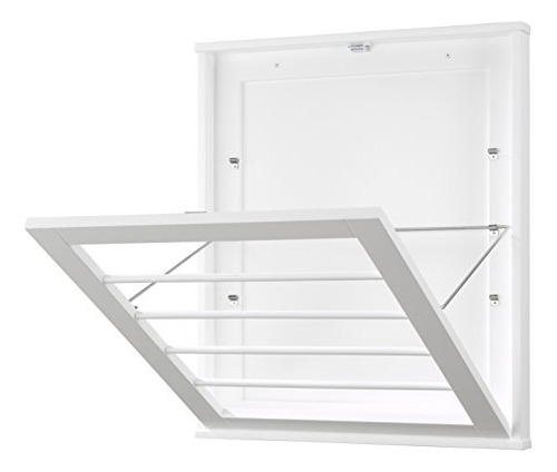 Whitmor Montado En La Pared Rack De Secado Color Blanco