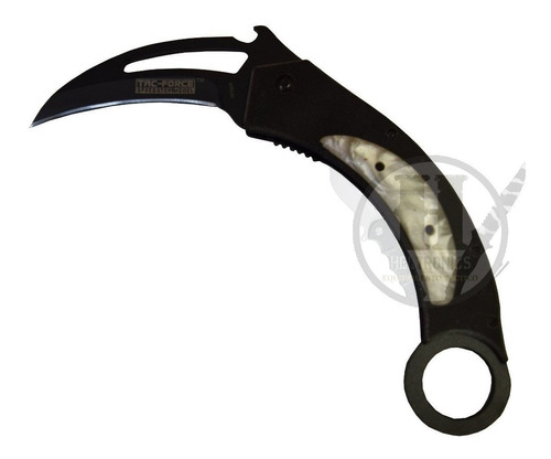 Navaja Tactica Kerambit Gigante Tac Force Nf5958 Cachas G10