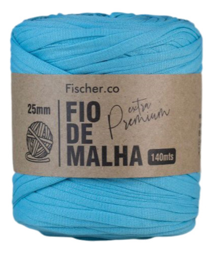 Fio De Malha Fischer 140m Crochê Artesanato Cores Especiais Cor 83 TURQUESA (COR ESPECIAL)