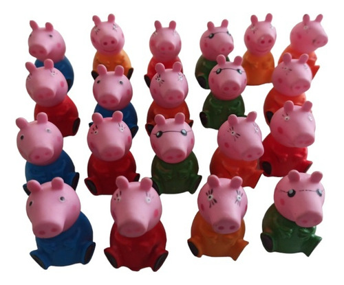 20 Bonecos Peppa Pig Dedoches Brinquedo Infantil