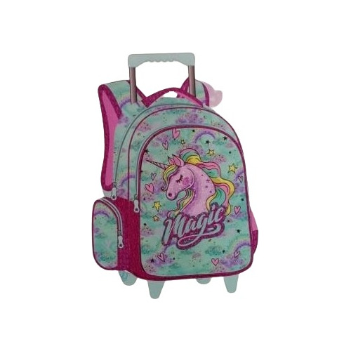 Mochila Unicornio Con Ruedas Para Niñas #mb