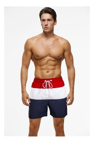 A Traje De Baño Con Secado Rápido For Hombre, Ideal P/playa