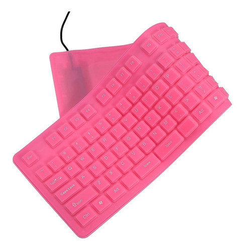 Teclado Portátil Flexible De Silicona Teclas Usb 