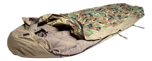 Mil-tec - Funda Para Saco De Dormir Con Cierre De Cierre (camuflaje Woodland)