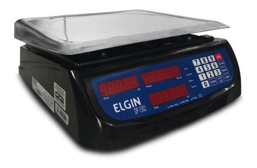 Balança comercial digital Elgin DP Plus 15kg 110V/220V preto 340 mm x 270 mm