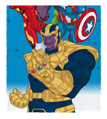 Toalha De Banho Infantil Felpuda Lepper Vingadores Vs Thanos