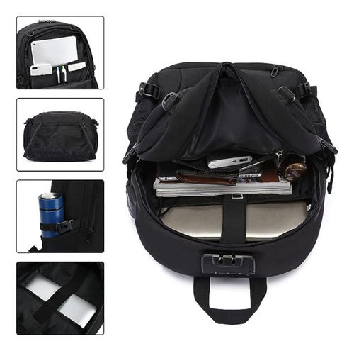 Mochila Para Laptop Antirrobo Unisex Impermeable Puerto Usb