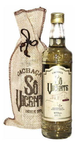 Cachaça Sô Vicente Ouro 670ml