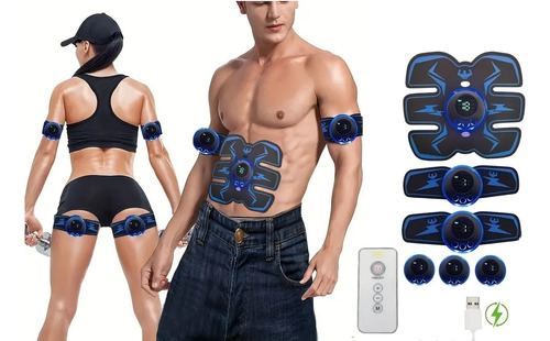 Electro Estimulador Muscular Abdomen Brazos Quemador Grasa 