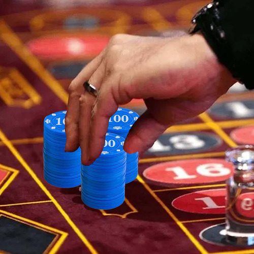 Fichas De 100 Fichas De Estilo Disco Texas Holdem Con 5 Colo