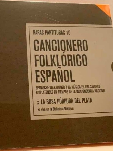 La Rosa Púrpura Del Plata Cancionero Folklorico Español Cd