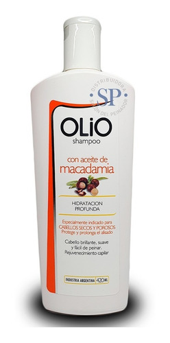 Shampoo Olio Macadamia Aceite Profesional Peluquería X420ml 