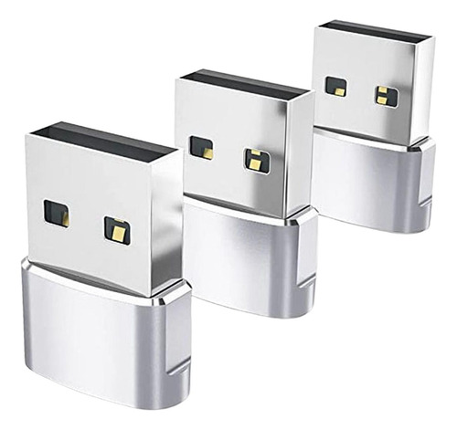 3 Adaptador De 3 Piezas Tipo.1 A Usb 2.0 Hembra A Macho