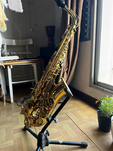 Saxo Alto Parquer C/pie Y Estuche Rigido