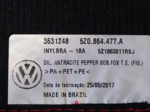 Jogo Tapete Carpete Fox Crossfox 2018 Original Volkswagen