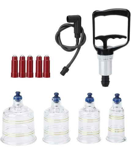 Imagen 4 de 4 de Ventosas Cupping Masajes Celulitis Kit Maleta Copas Spa