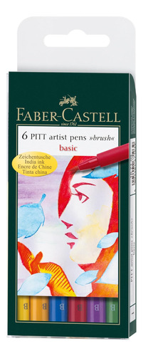Rotuladores Con Pincel Pitt Faber-castell, Básicos, Paquete