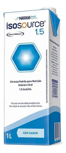 Isosource 1.5 - 1 L -nestle Sem Sabor