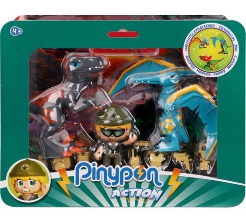 Pinypon Action Pack Dos Dinosaurios Y Una Figura Bentancor