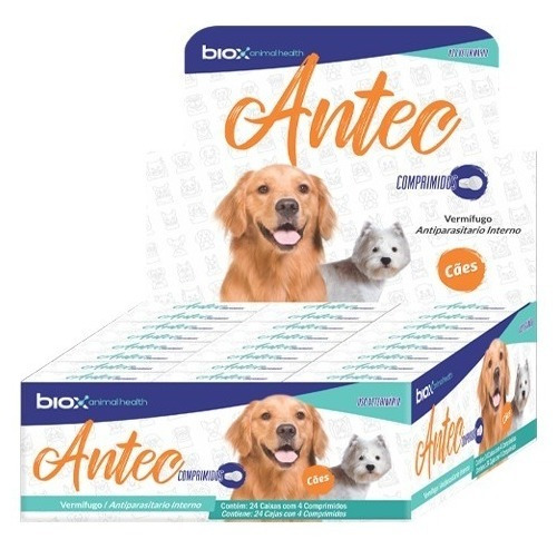 Antec Biox Lab X 4tab Desparasitante Para Perros 