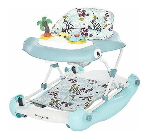 Dream On Me 2-in-1 Aloha Fun Activity Baby Walker And Rocker
