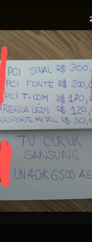Placas Avulsas Tv Curva Sansung Un40k6500ag