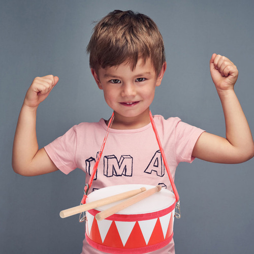 1 Juego De Tambores Para Niños Pequeños, Instrumento Musical