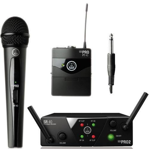 Micrófono Akg Wms40 Mini Dual Vocal Instrument Set Dinámico