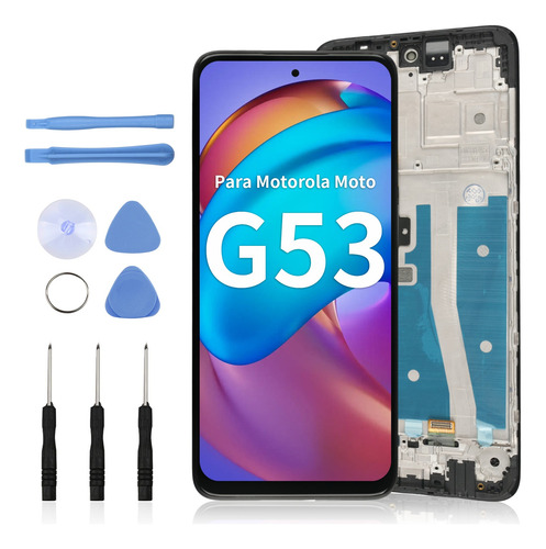 Pantalla Táctil Lcd Para Motorola Moto G53 Con Marco Con Kit