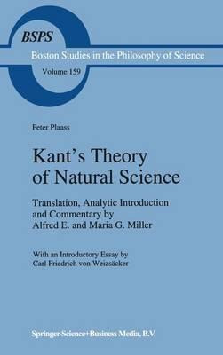 Libro Kant's Theory Of Natural Science - Peter Plaass