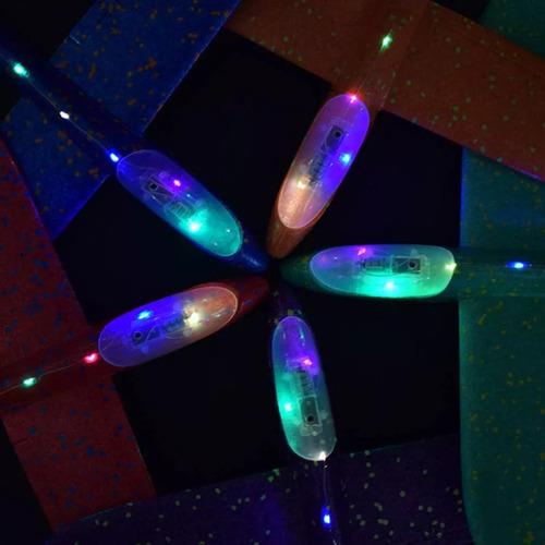 Planeador Avión Led Flexible Lanzamiento Jet Airbus Plumavit