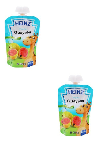Paq 2 Papilla De Guayaba Heinz Etapa 2 113 Grs