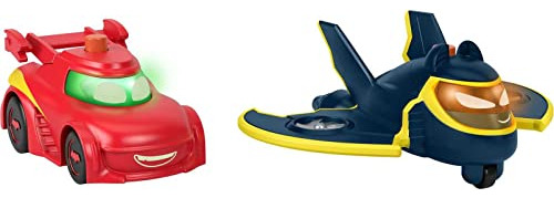 Fisher-price Dc Batwheels Light-up 1:55 Scale Toy Cars 2-pac