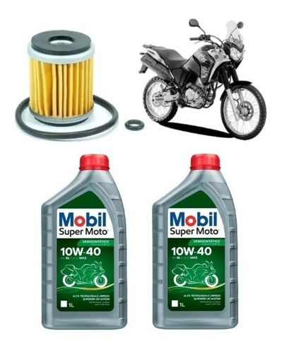 Kit Troca Yamaha Fazer Lander Tenere Fvc015 Mobil 10w40