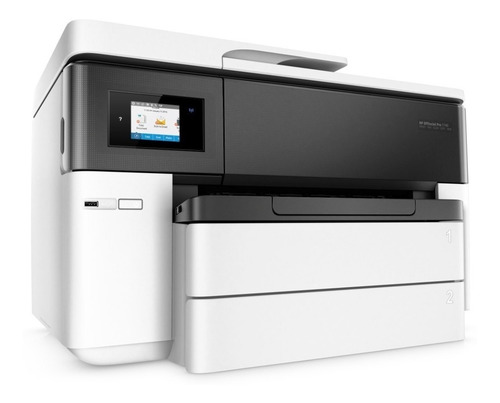 Imagem 3 de 5 de Impressora a cor multifuncional HP OfficeJet Pro 7740 com wifi branca e preta 100V/240V