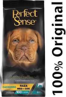 Croquetas 100% Natural Perfect Sense Cachorro Raza M/ G 8kg